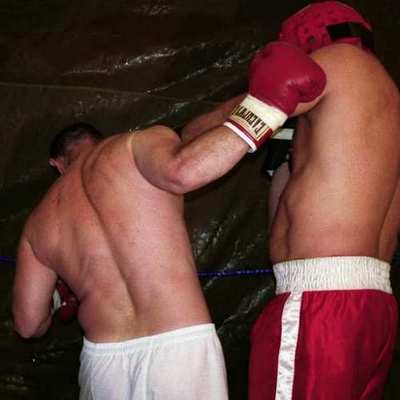 boxer knocked down uppercut